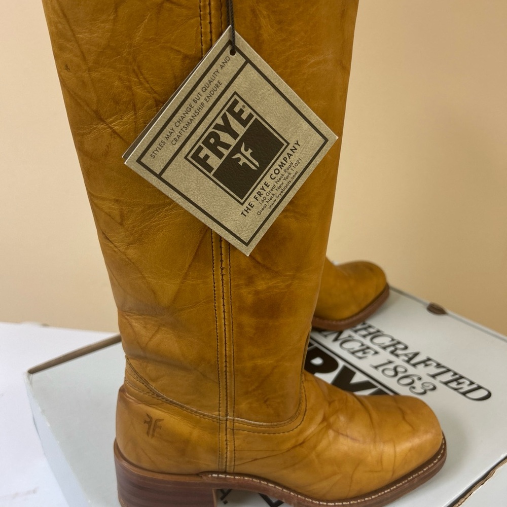 Frye Campus 14l boots Banana Size 7.5 Width Medium, Style 77050-2 - Picture 7 of 14
